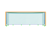 Soccer Goal, Y-Axis Direction View