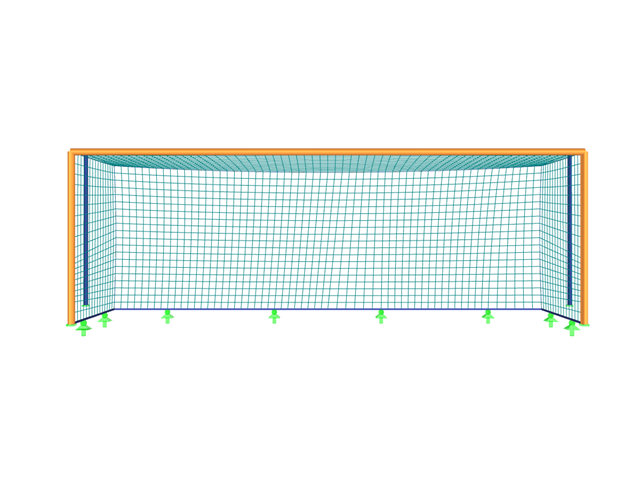 Soccer Goal, Y-Axis Direction View