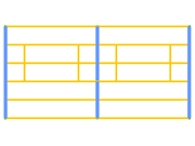 Industrial Steel Structure, View in Z-Axis Direction