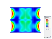 Steel Membrane Structure, Z-Axis Direction View, Deformation