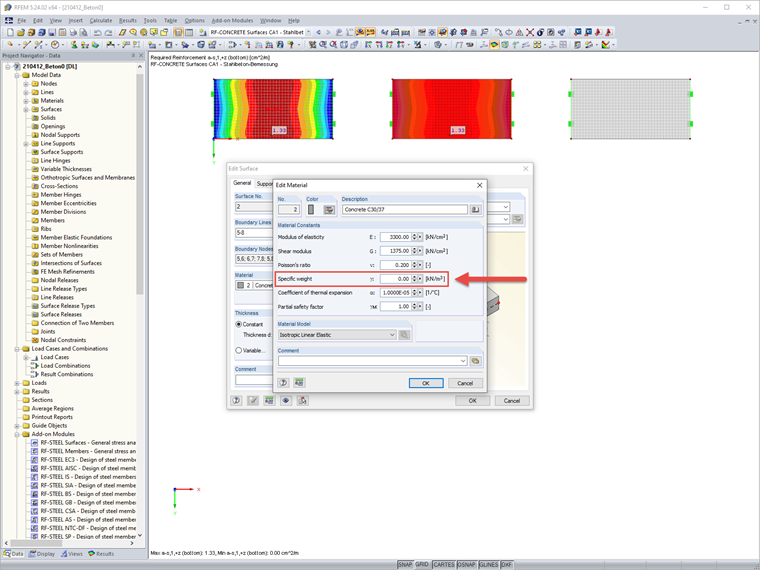 Material Without Dead Load
