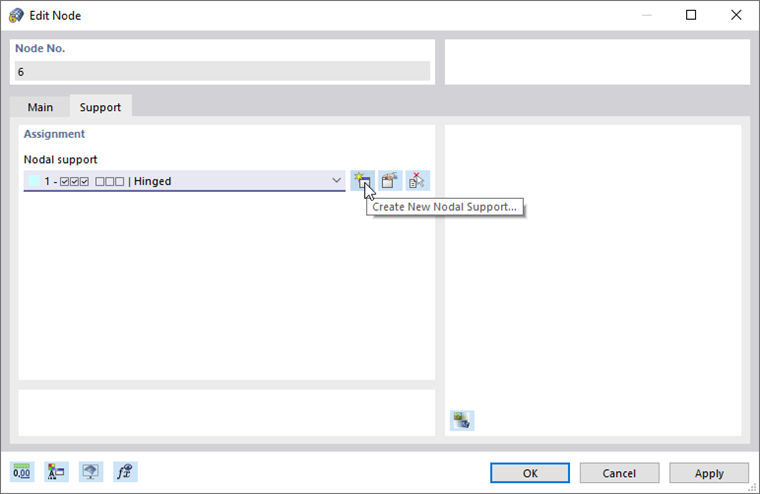 Button for Creating New Type