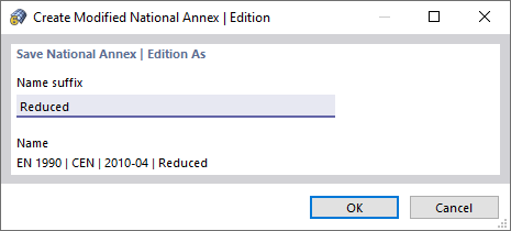 Defining Name Suffix of User-Defined Annex