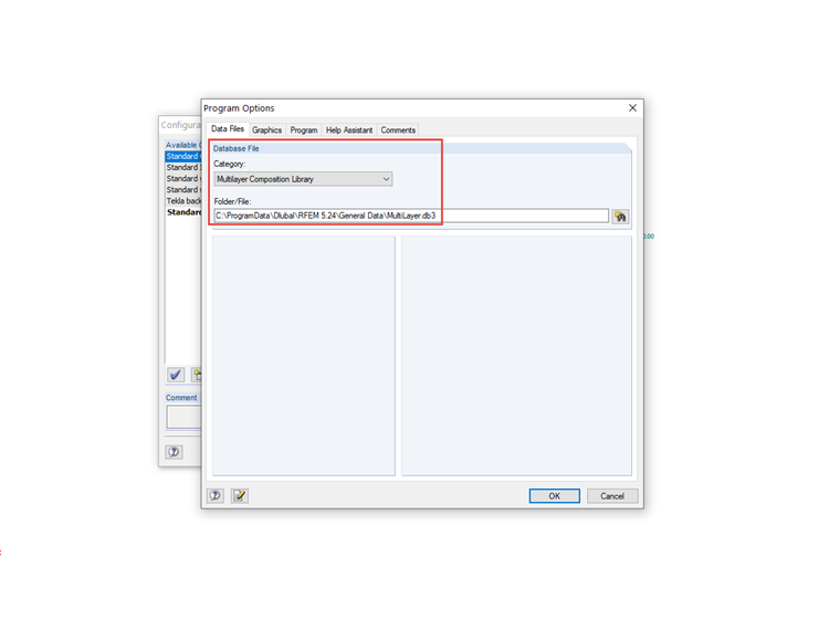 Location of Multilayer Composition Library