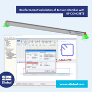 Calculation of Tie Reinforcement with RF-CONCRETE Members
