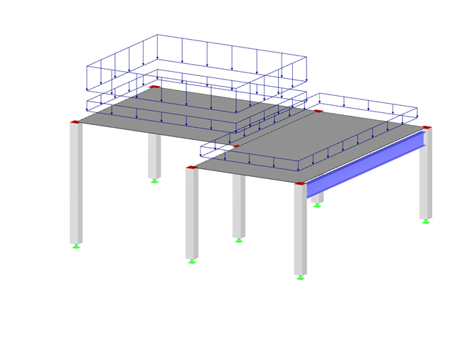 Reinforced Concrete Structure with Loads from Multilayer Composition