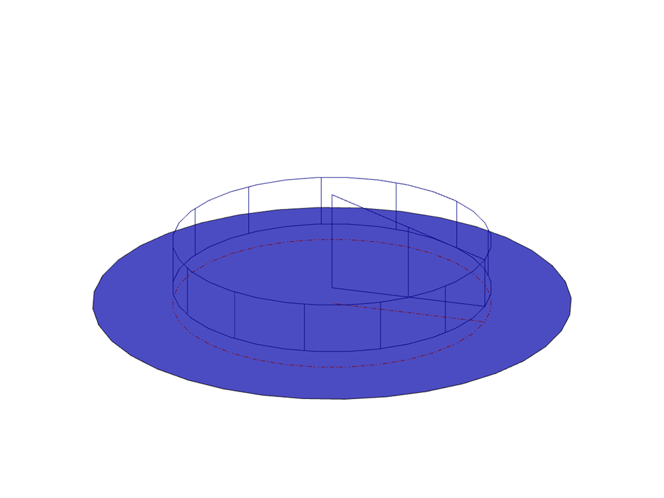 Circular Surface with Free Circular Load