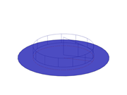 Circular Surface with Free Circular Load