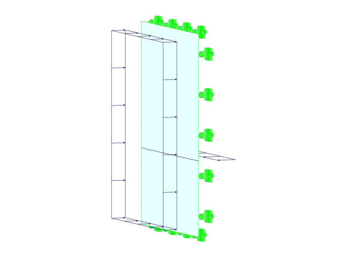 Insulating Glass Pane with Loading on both Sides