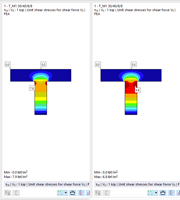 Comparison Between "Without Stress Smoothing" (Left) and "With Stress Smoothing" (Right)