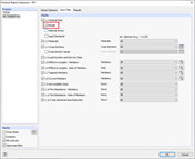 Printout Report Selection - Input Data