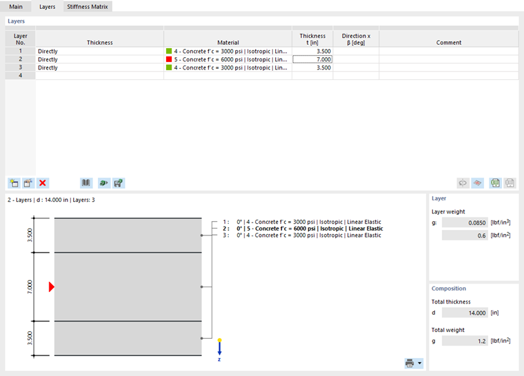Defining Layer Thickness