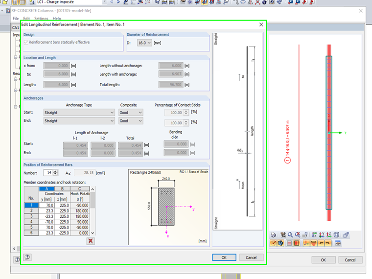 Modifying Provided Longitudinal Reinforcement