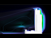 AZ Tower with Isolines Render