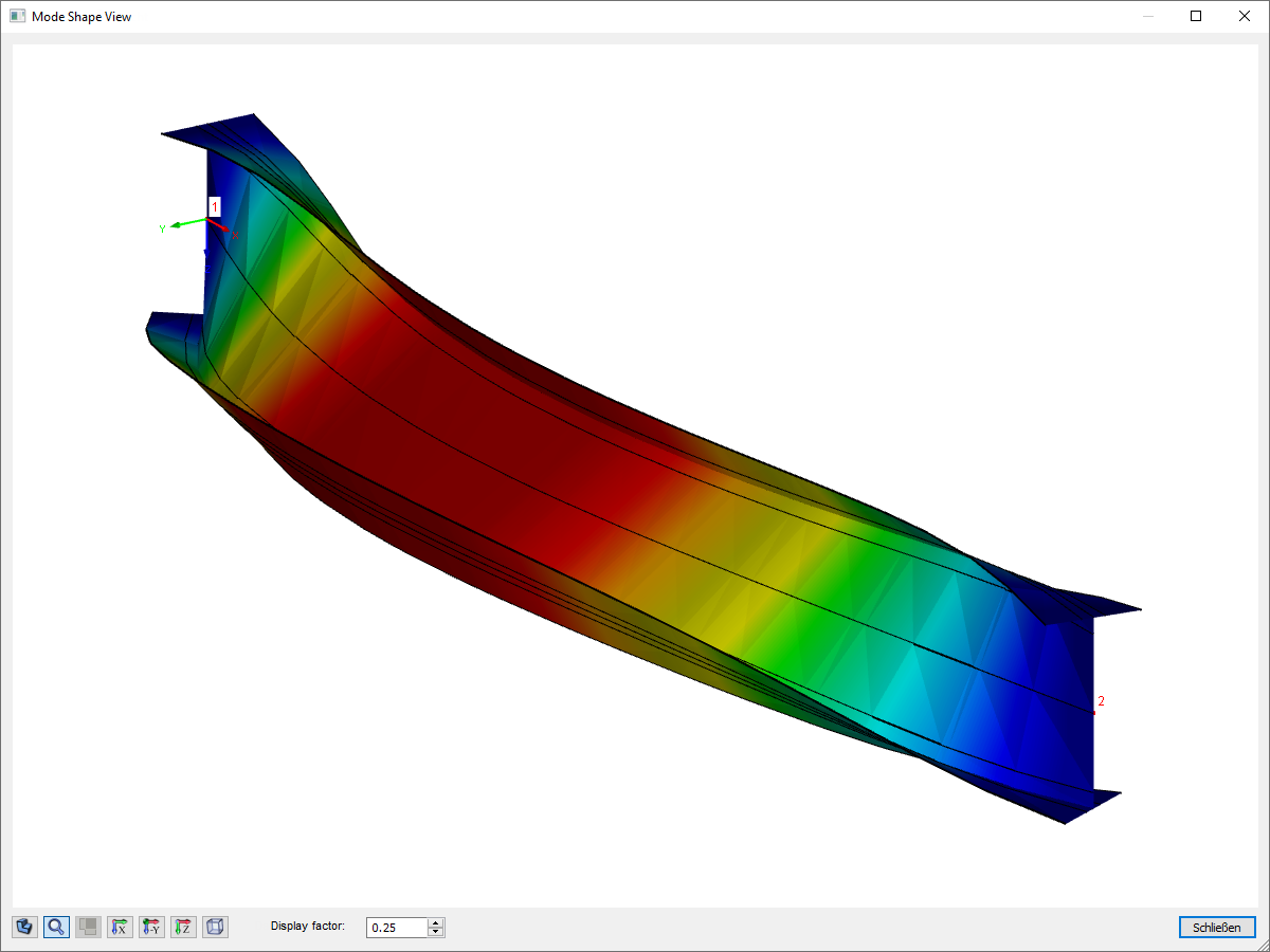 Mode Shape for Single-Span Beam