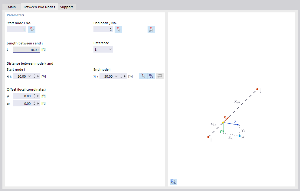 Defining Node Between Two Nodes