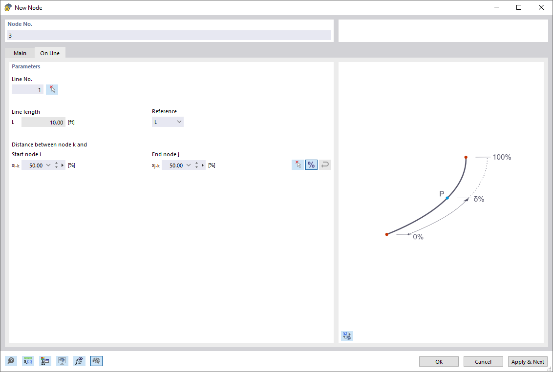 Defining Node on Line