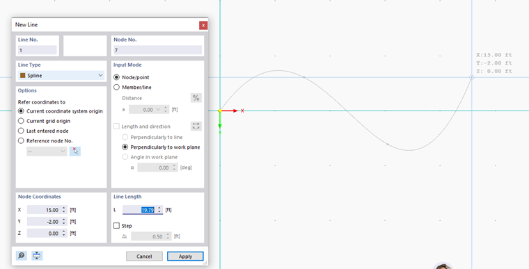 Defining Spline Graphically