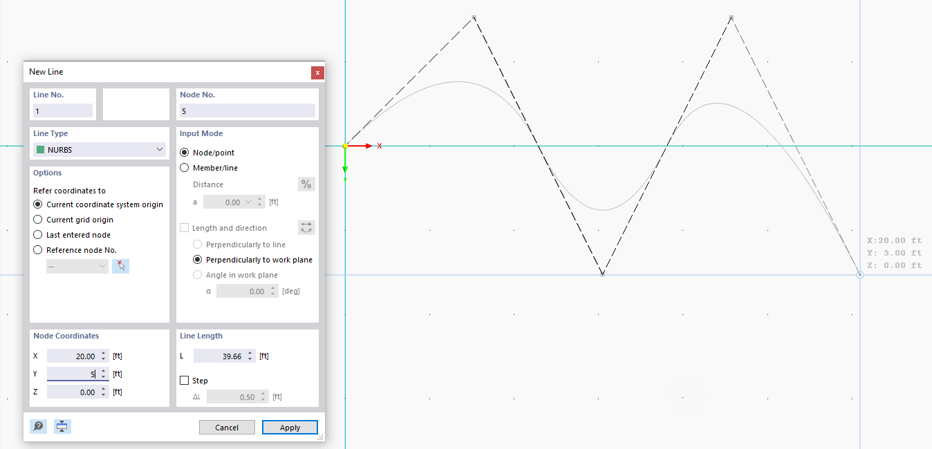 Defining NURBS Graphically