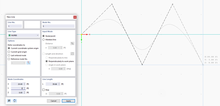Defining NURBS Graphically
