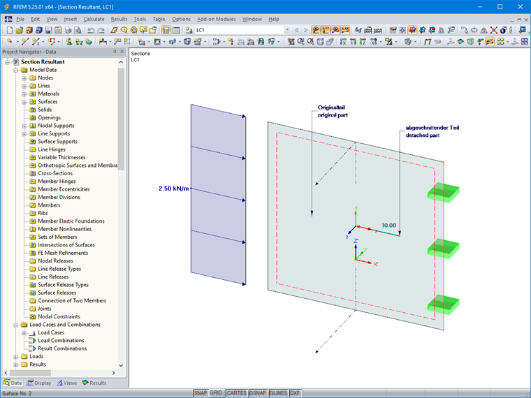 Example 2: Vertical Section Through Wall