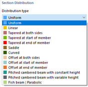 Selecting Cross-Section Distribution