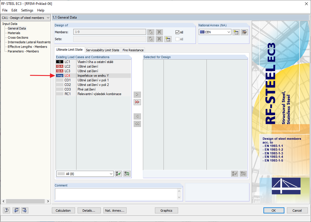 FAQ 005021 | Why are some load cases displayed in red in RF-STEEL EC3?