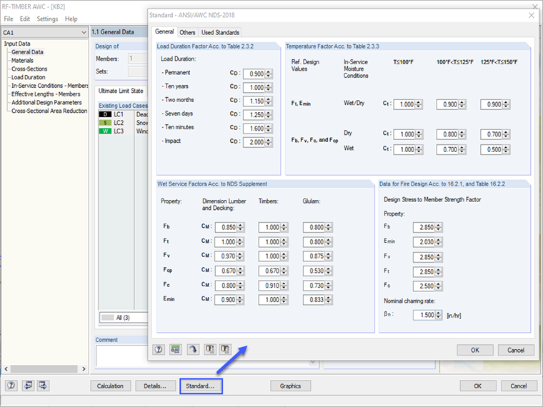 Adjustment Factors Option