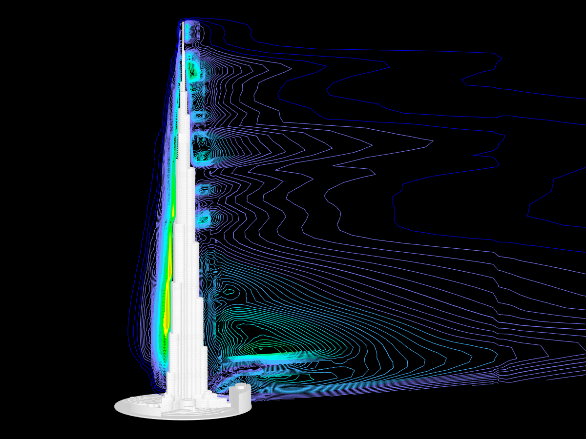 Burj Khalifa, Resulting Turbulence
