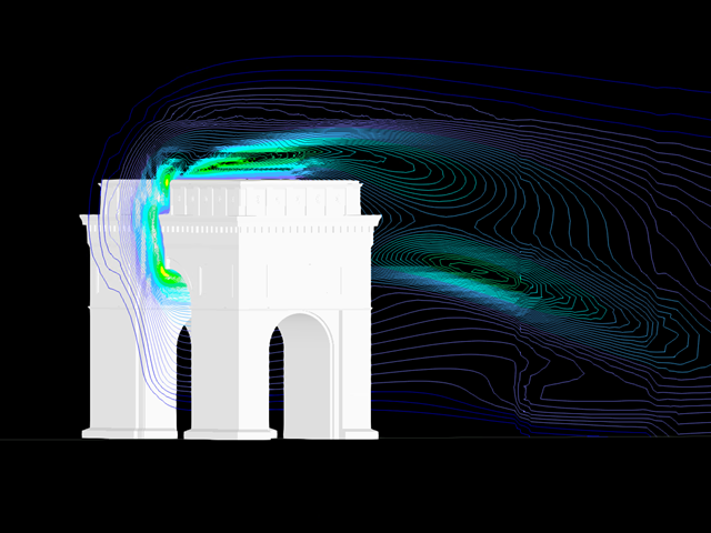 Arc de Triomphe, Resulting Turbulence