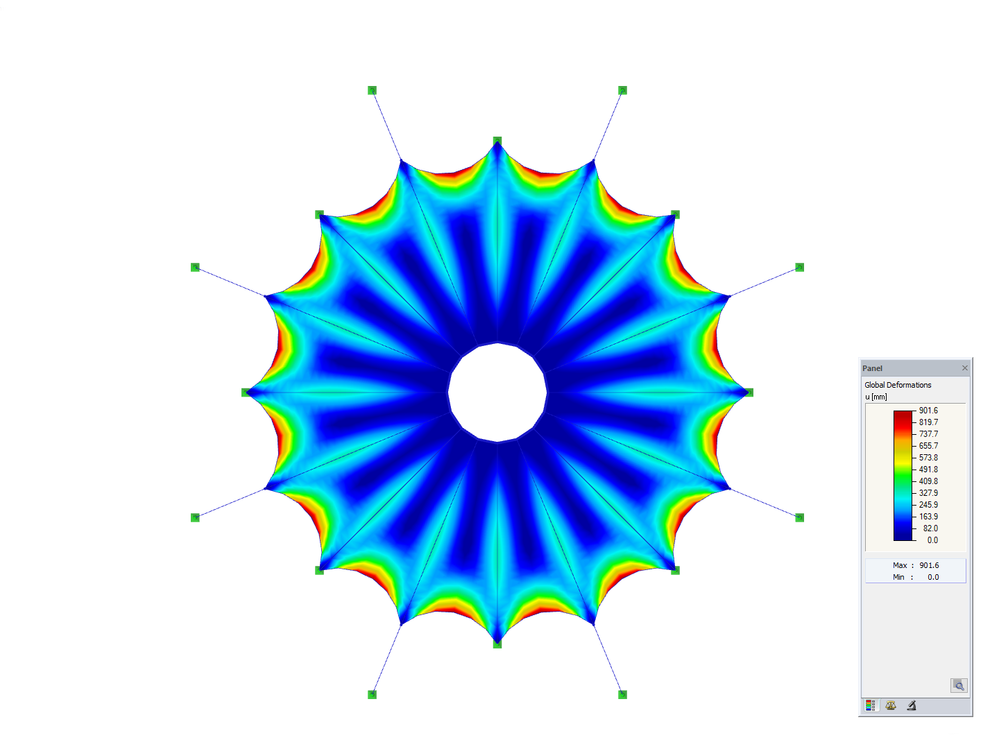 Roofing, Z-Axis Direction View, Deformation