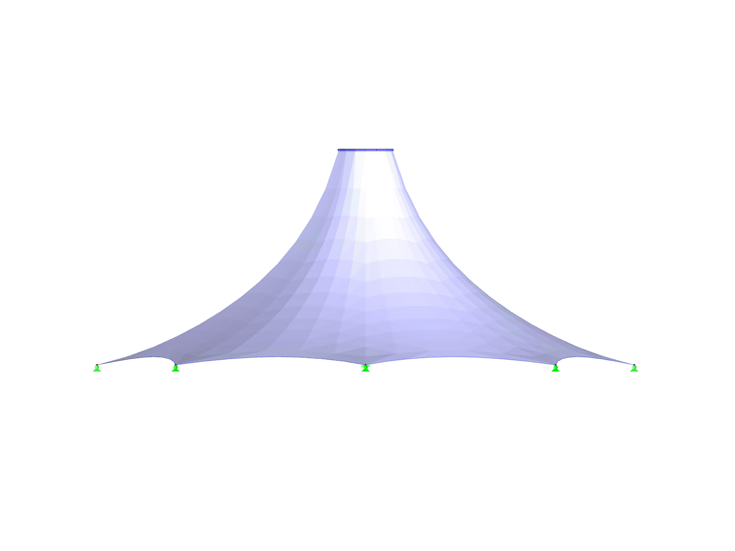 Tent, X-Axis Direction View