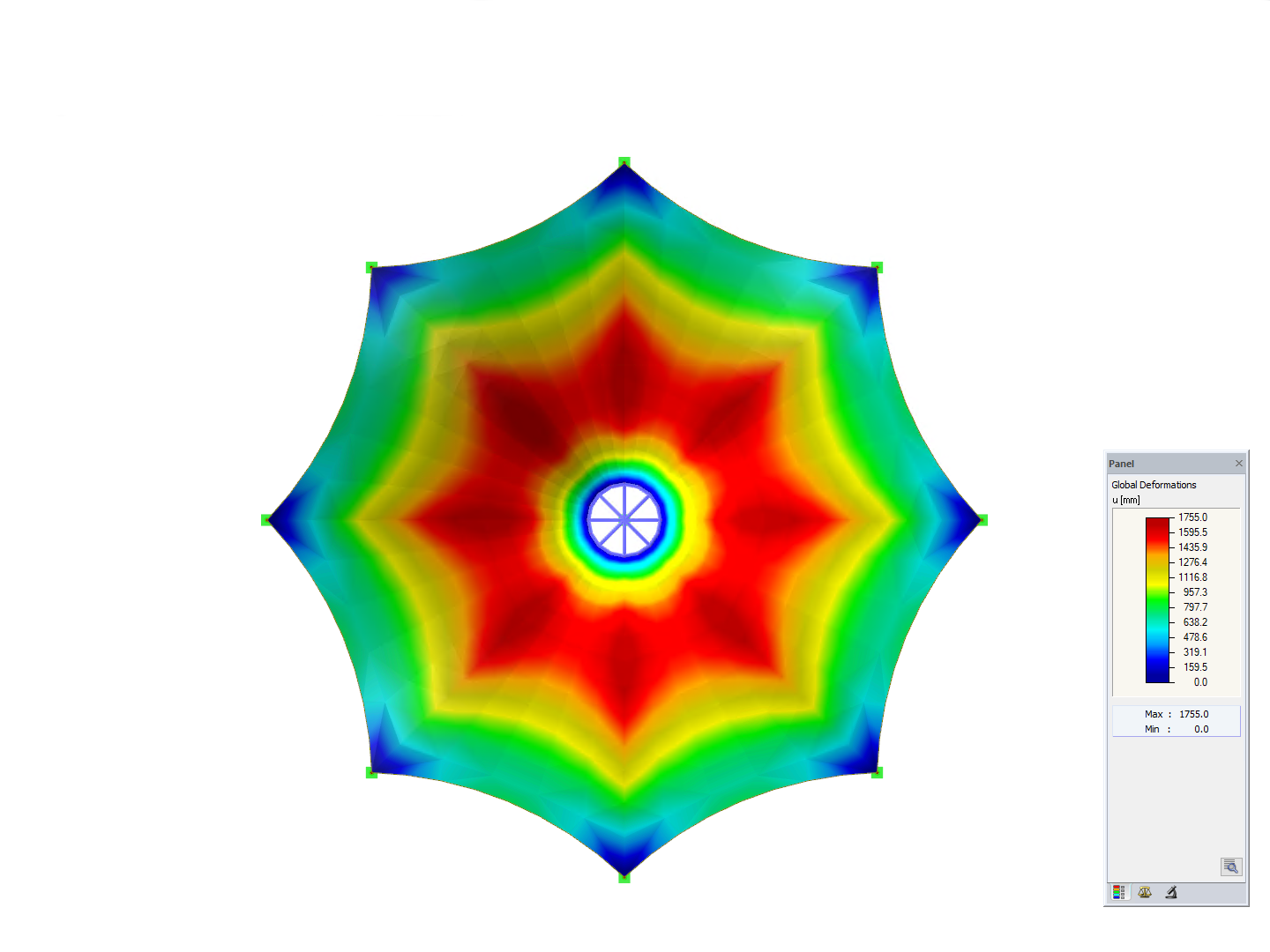 Tent, Z-Axis Direction View, Deformation