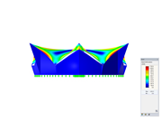 Circle Tent, X-Axis Direction View, deformation