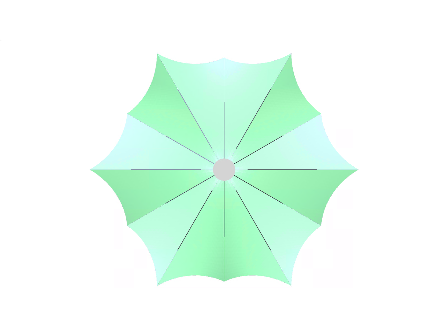 Circle Tent, Z-Axis Direction View
