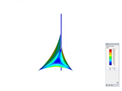 Tower, X-Axis Direction View, deformation