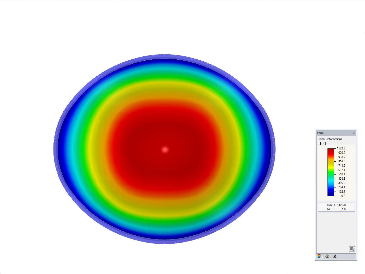 Chipslette, View in Ddirection of Z-axis, Deformation