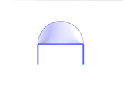 Steel Structure with Membrane Roof Final, X-Axis Direction View
