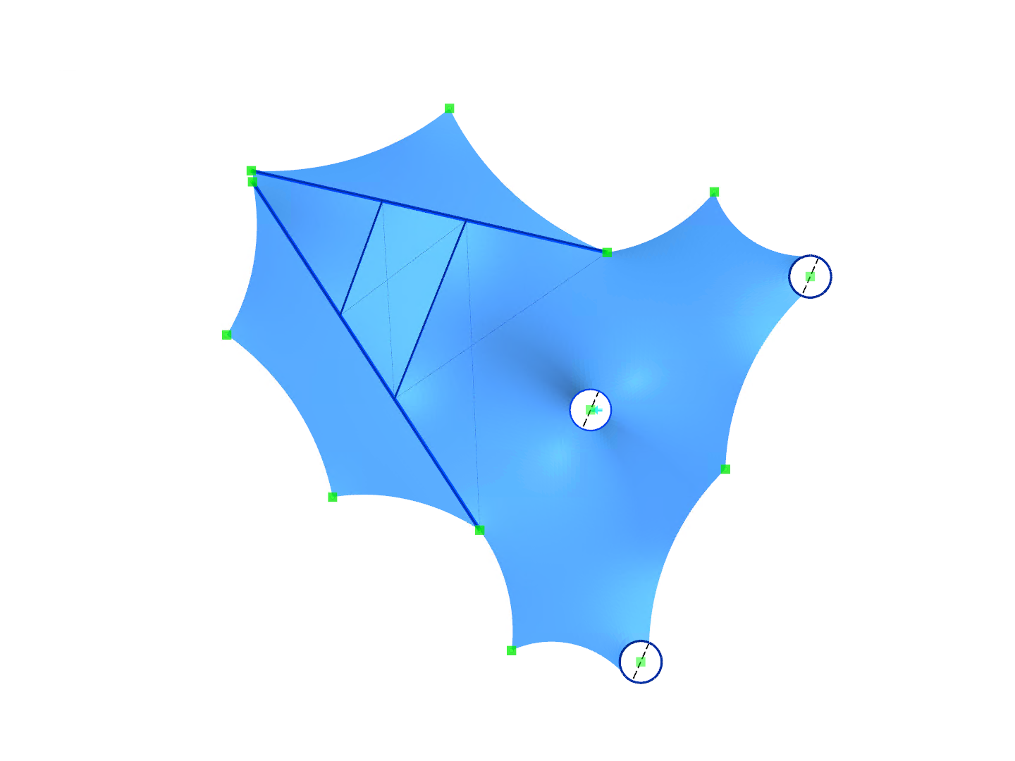 Membrane Roof, Z-Axis Direction View
