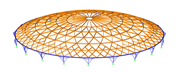 Project of Timber and Steel Dome