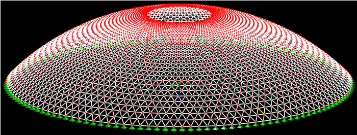 Stability Analysis of Framework Shell Dome Prone to Imperfections – Collapse of Exhibition Building in Bucharest, Romania