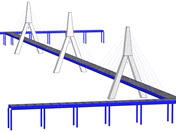 Cable-Stayed Cycle-Pedestrian Bridge