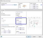 Dialog Box 'Work Plane and Grid/Snap'