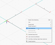 Displaying Numbering of Lines and Nodes