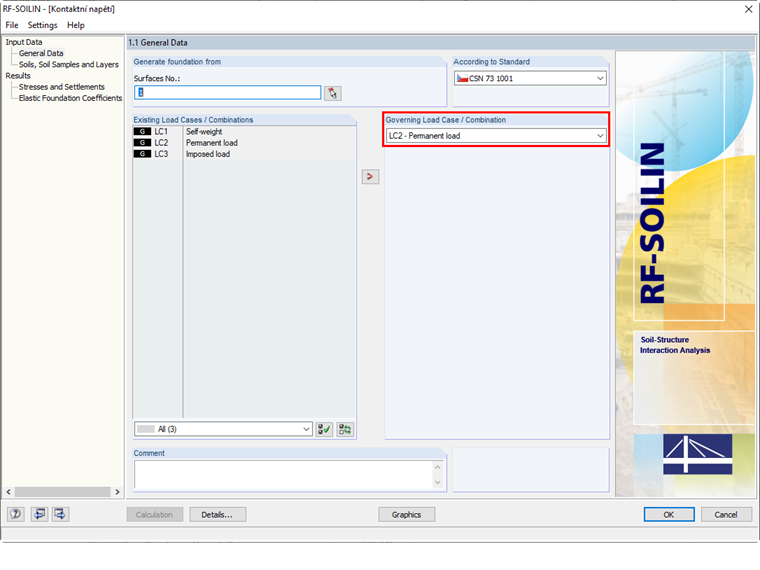 Governing Load for RF-SOILIN