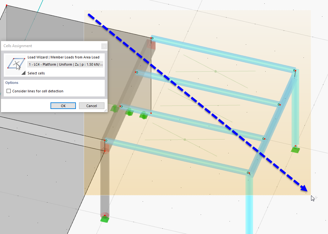 Selecting Cells of Load Plane