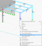 Displaying Local Axes of Members