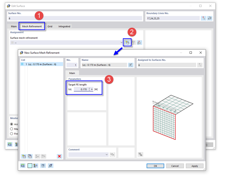Defining 'Target FE Length' of Refinement