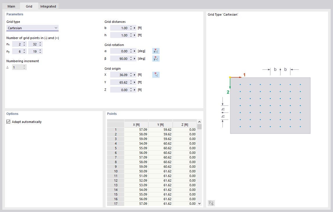 Adjusting Surface Grid