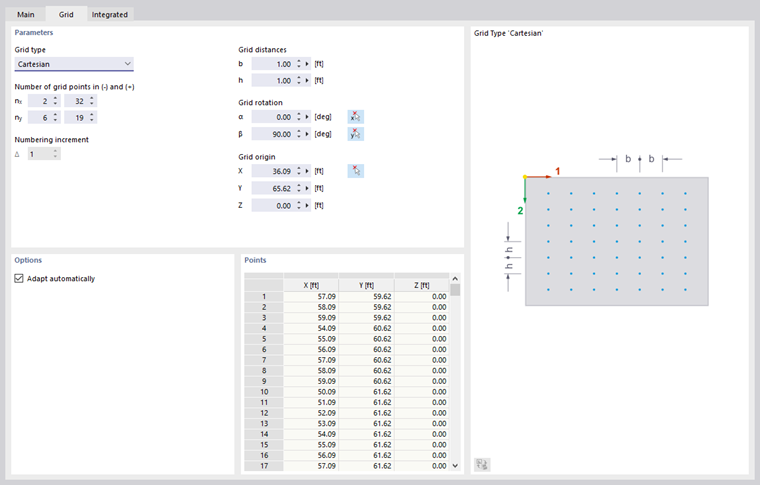 Adjusting Surface Grid